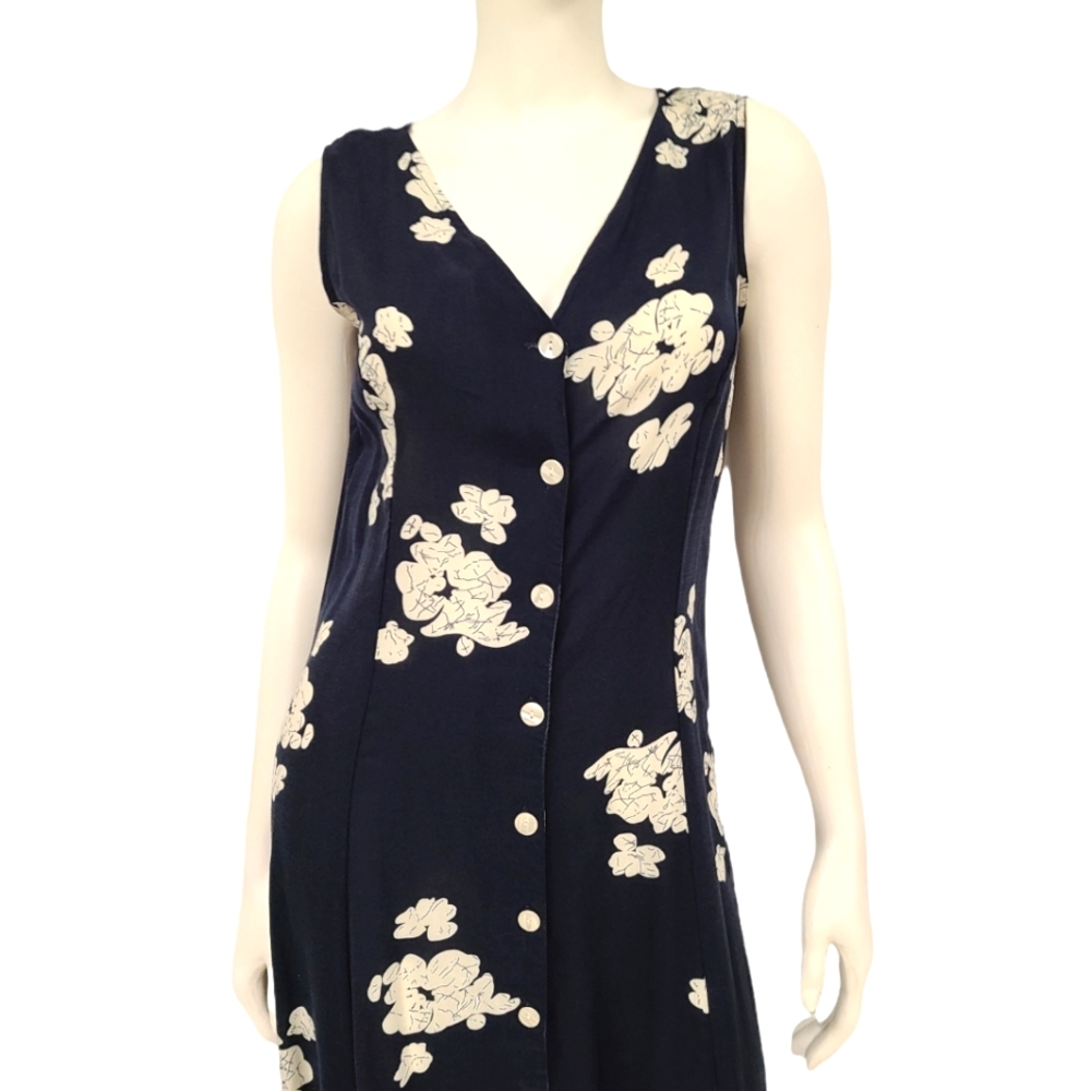 Floral Navy Maxi Dress